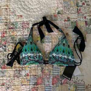 Hurley Geometric Bathing Suit Top